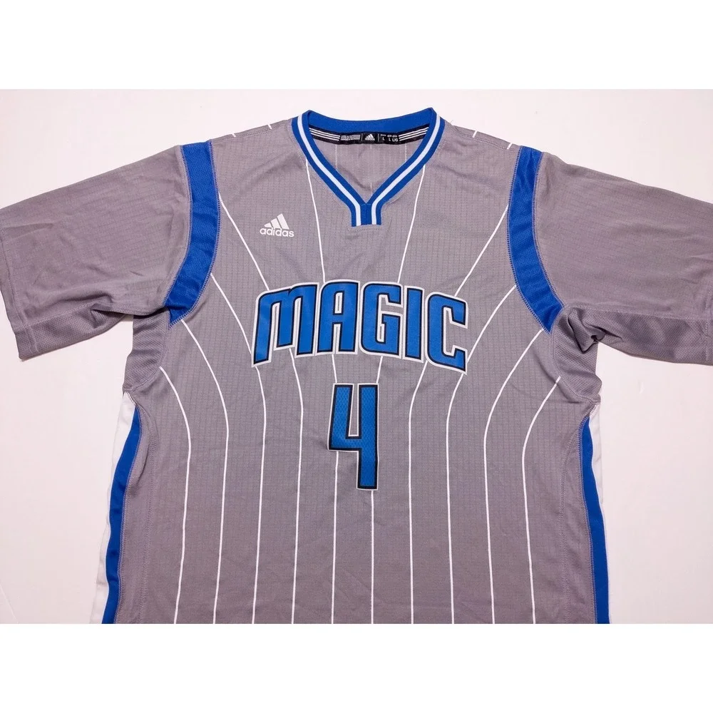 ADIDAS Orlando Magic Elfrid Payton NBA Jersey Short Sleeves Gray Large L